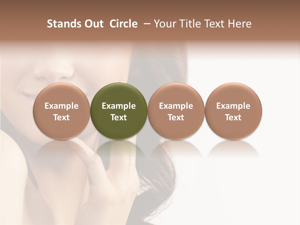 Model Cosmetics Care PowerPoint Template