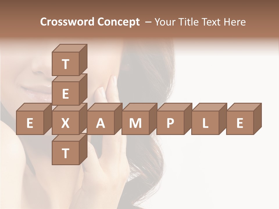 Model Cosmetics Care PowerPoint Template