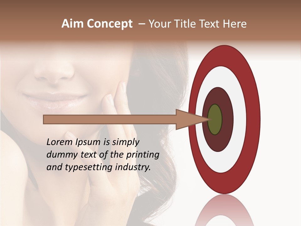 Model Cosmetics Care PowerPoint Template