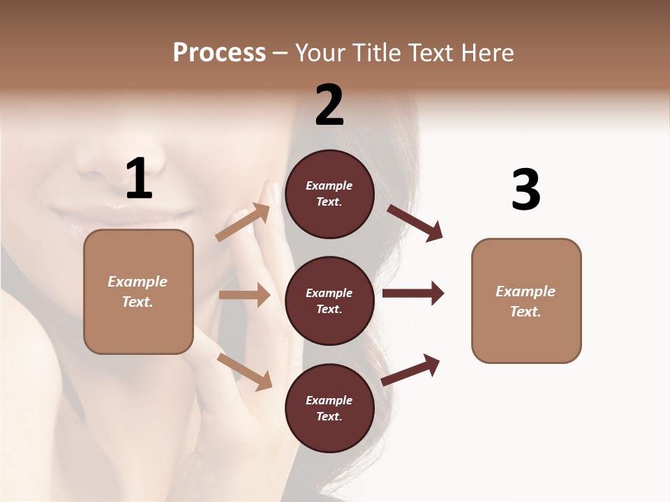 Model Cosmetics Care PowerPoint Template