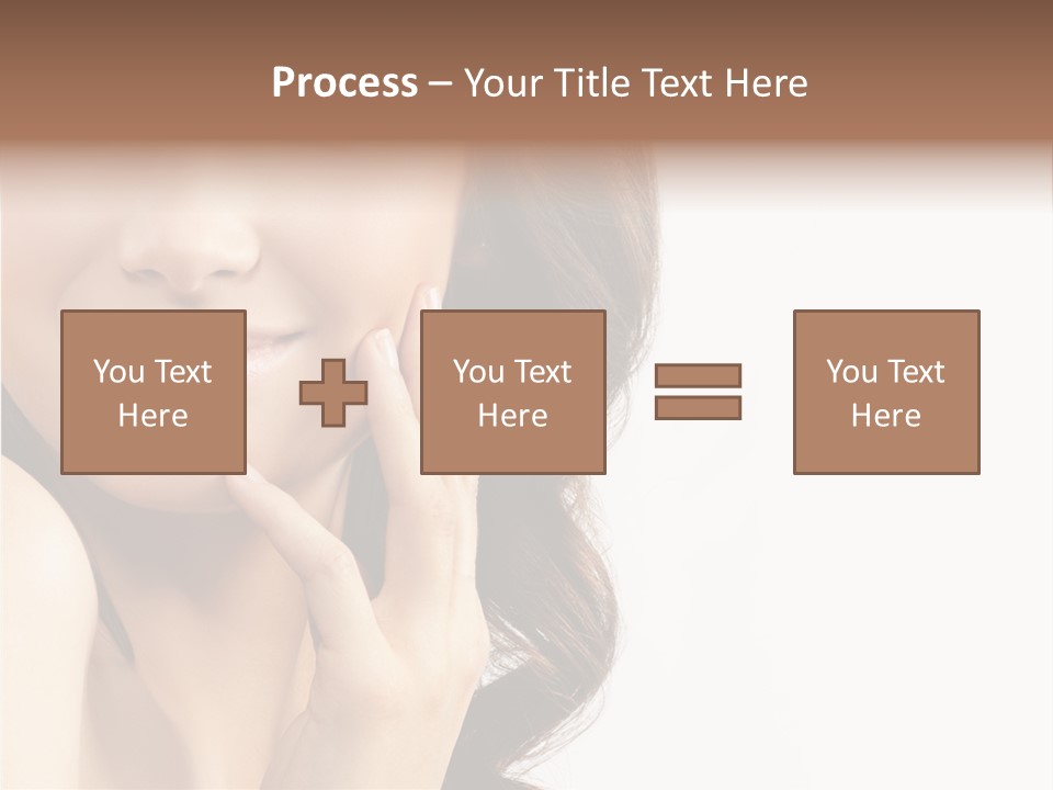 Model Cosmetics Care PowerPoint Template