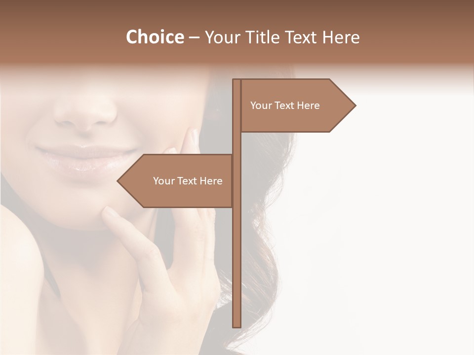 Model Cosmetics Care PowerPoint Template