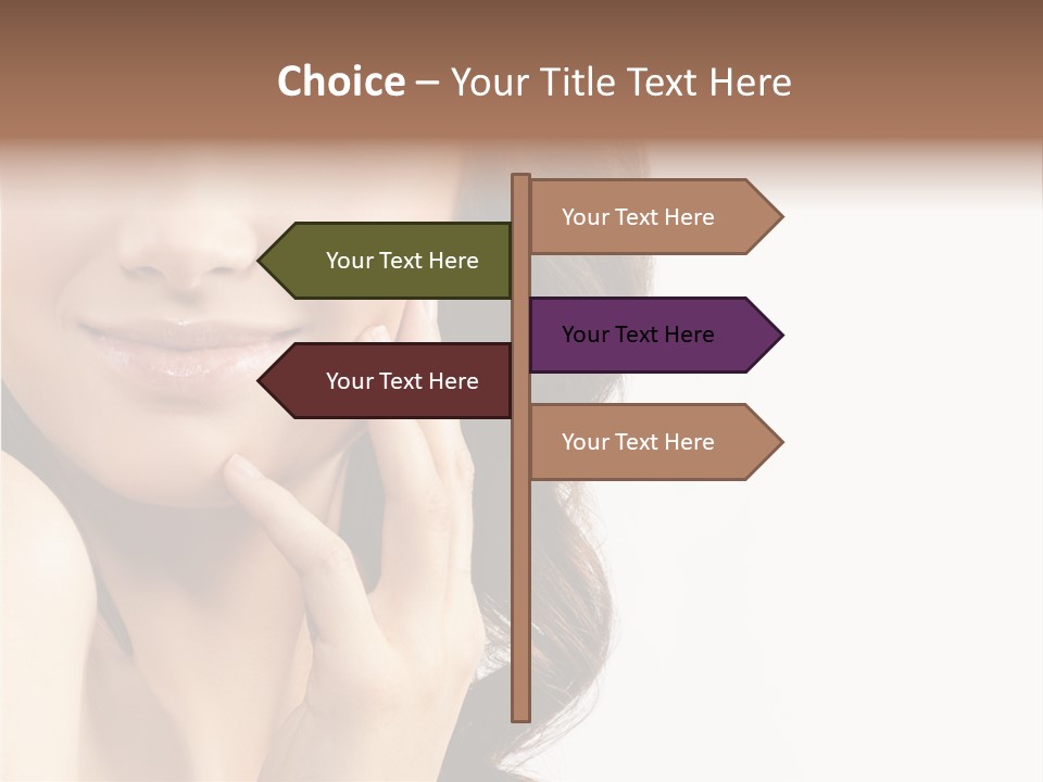 Model Cosmetics Care PowerPoint Template