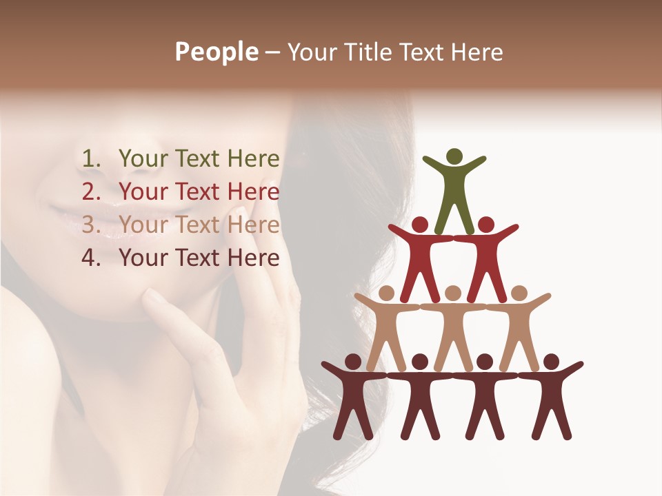 Model Cosmetics Care PowerPoint Template