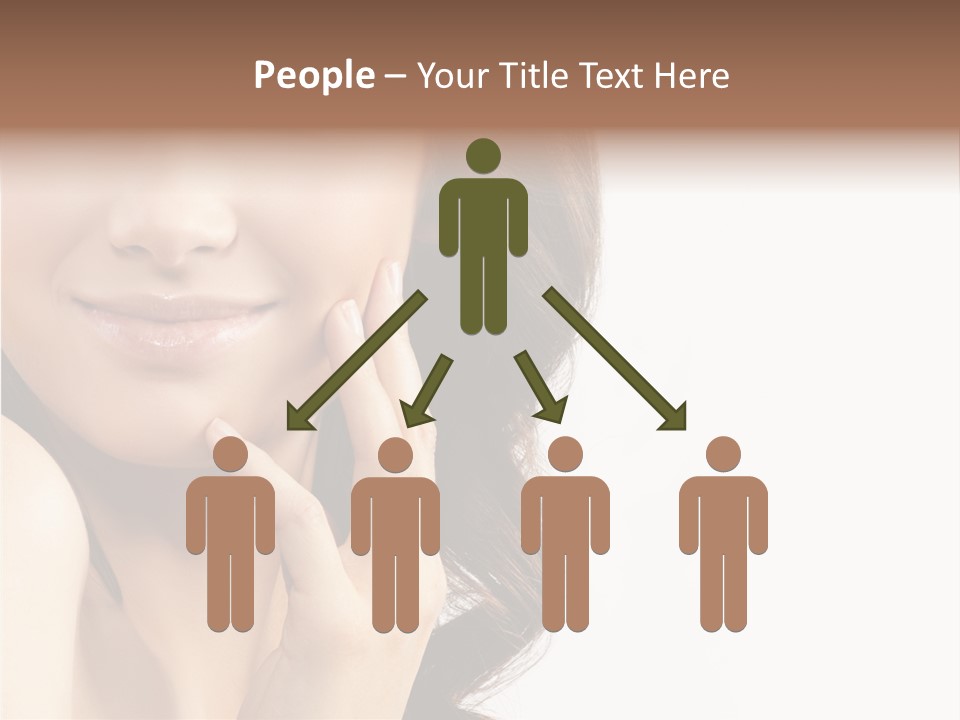 Model Cosmetics Care PowerPoint Template