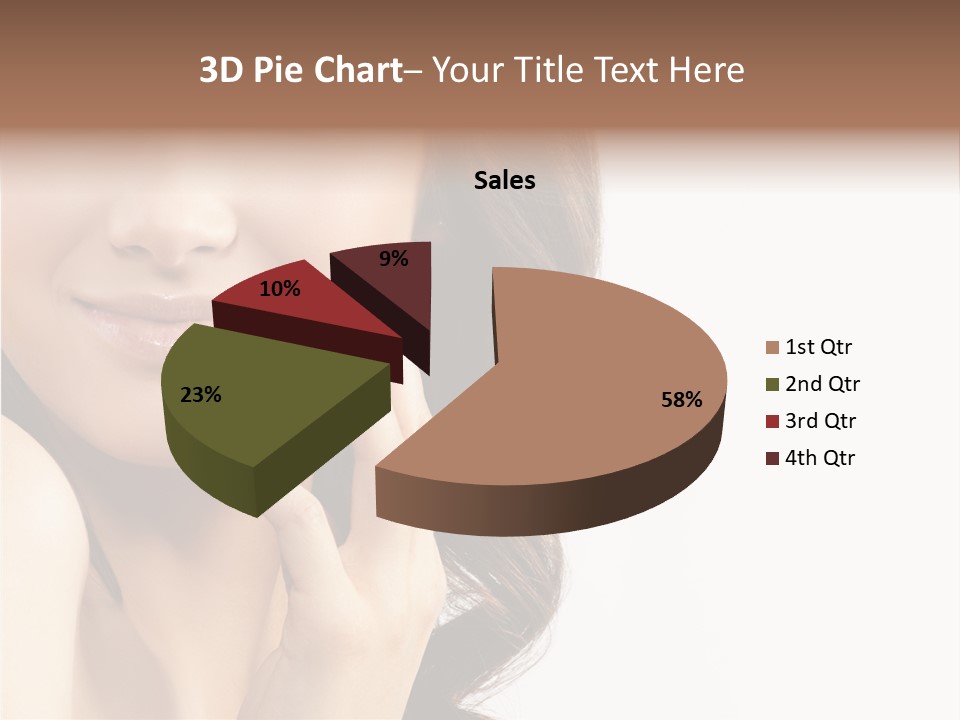 Model Cosmetics Care PowerPoint Template