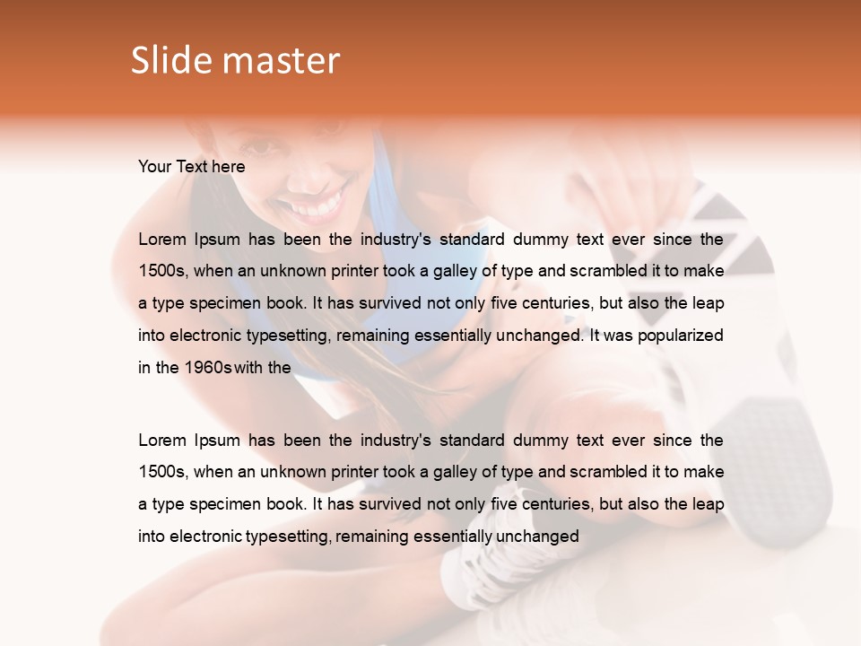 Adult Healthy Beautiful PowerPoint Template