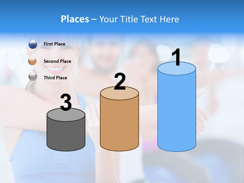 Healthy Stretching Adults PowerPoint Template