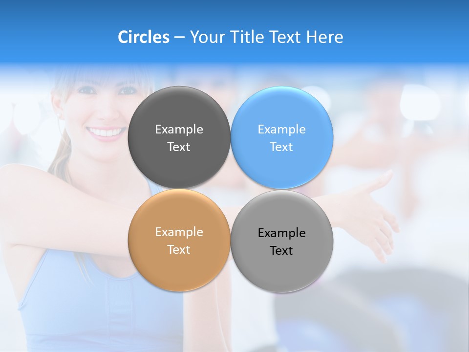 Healthy Stretching Adults PowerPoint Template