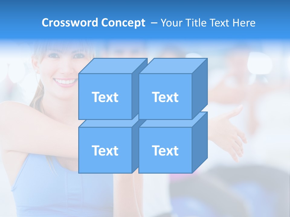 Healthy Stretching Adults PowerPoint Template