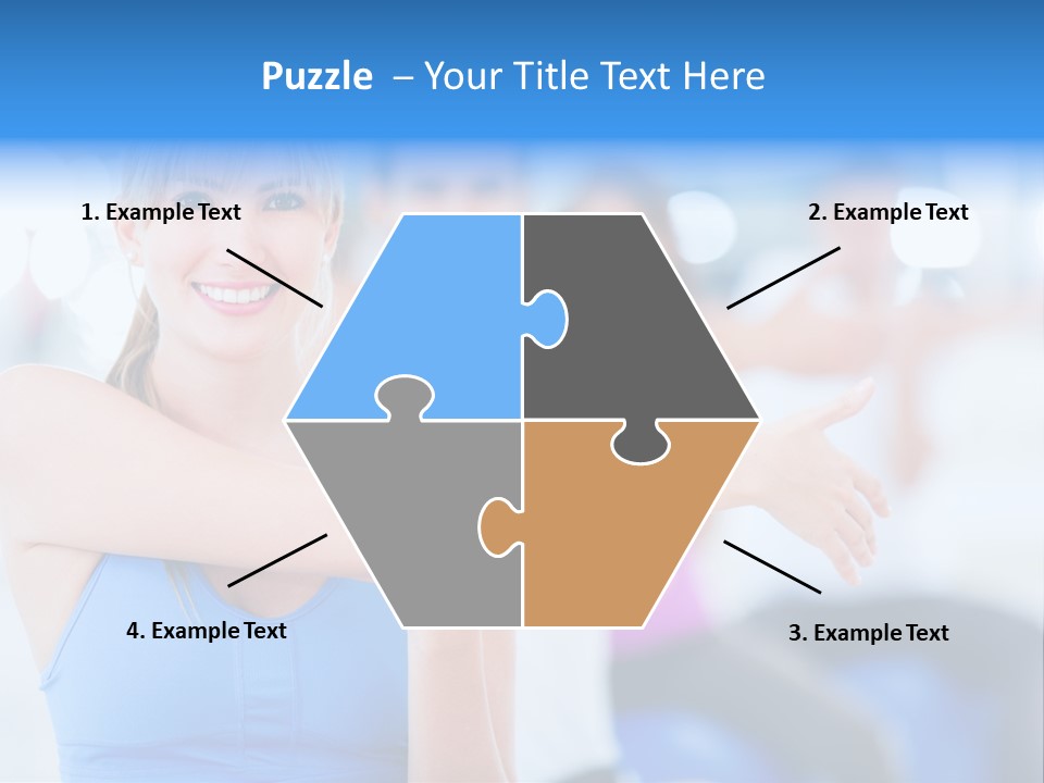 Healthy Stretching Adults PowerPoint Template