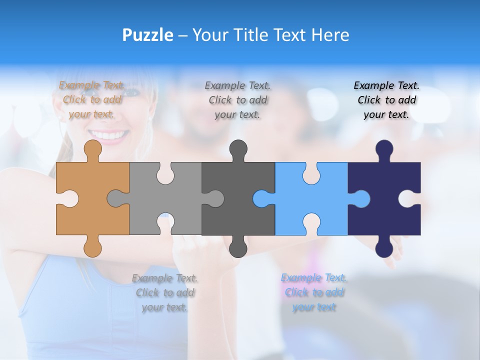 Healthy Stretching Adults PowerPoint Template