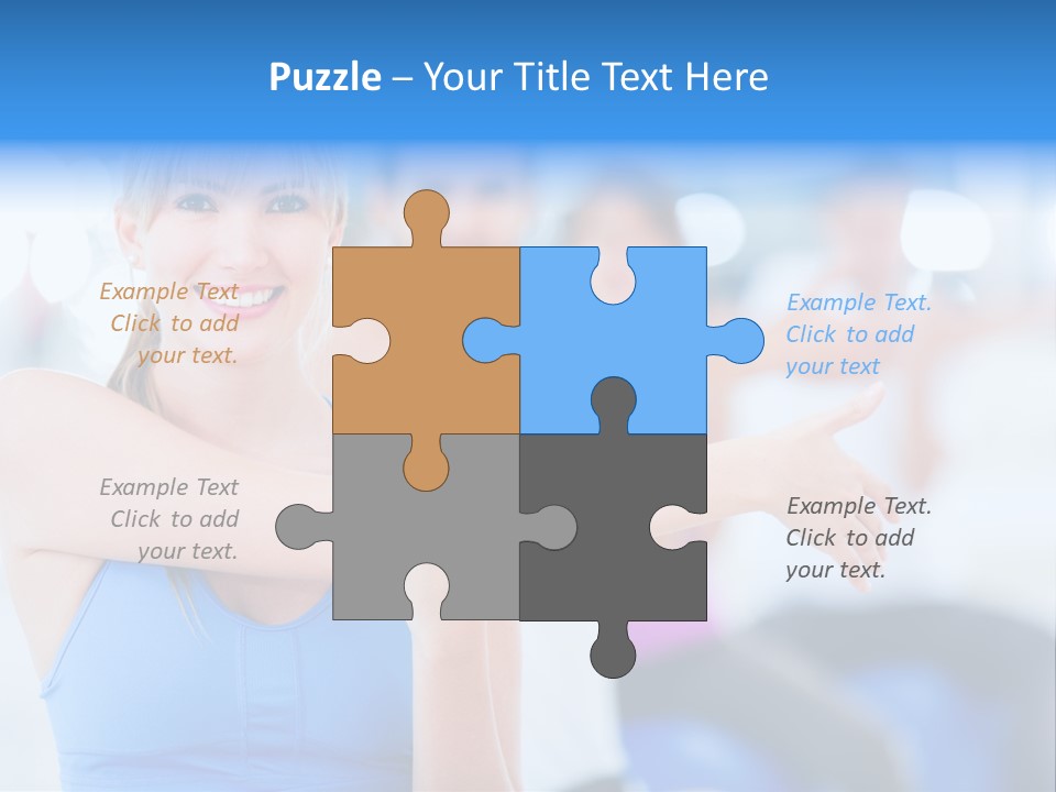 Healthy Stretching Adults PowerPoint Template