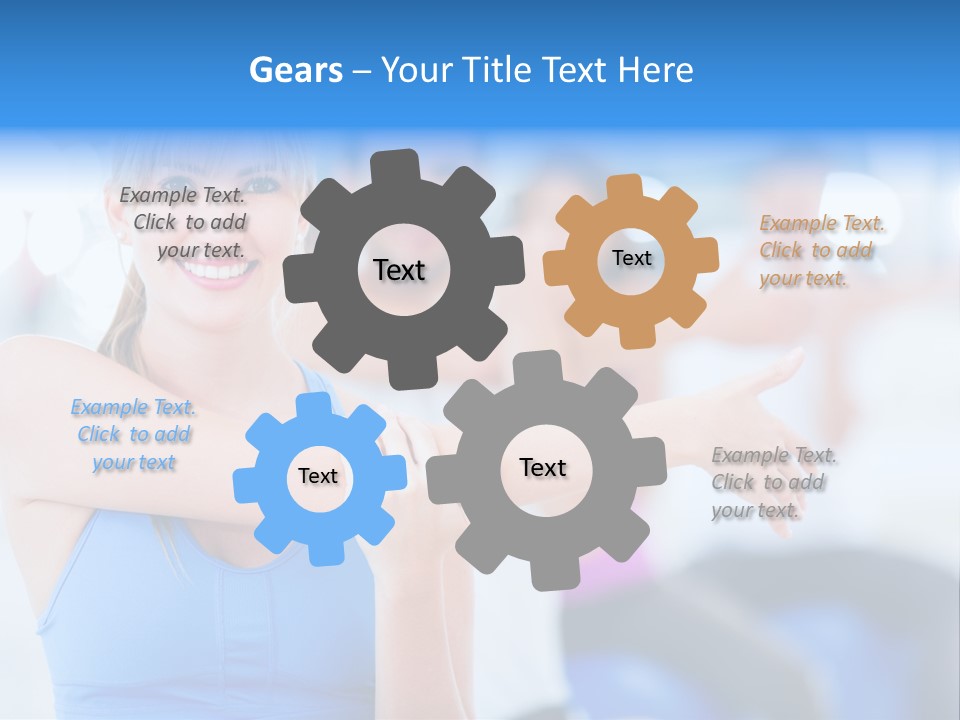 Healthy Stretching Adults PowerPoint Template