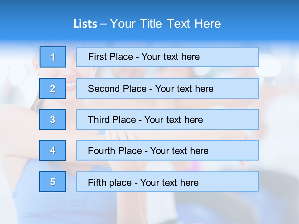Healthy Stretching Adults PowerPoint Template