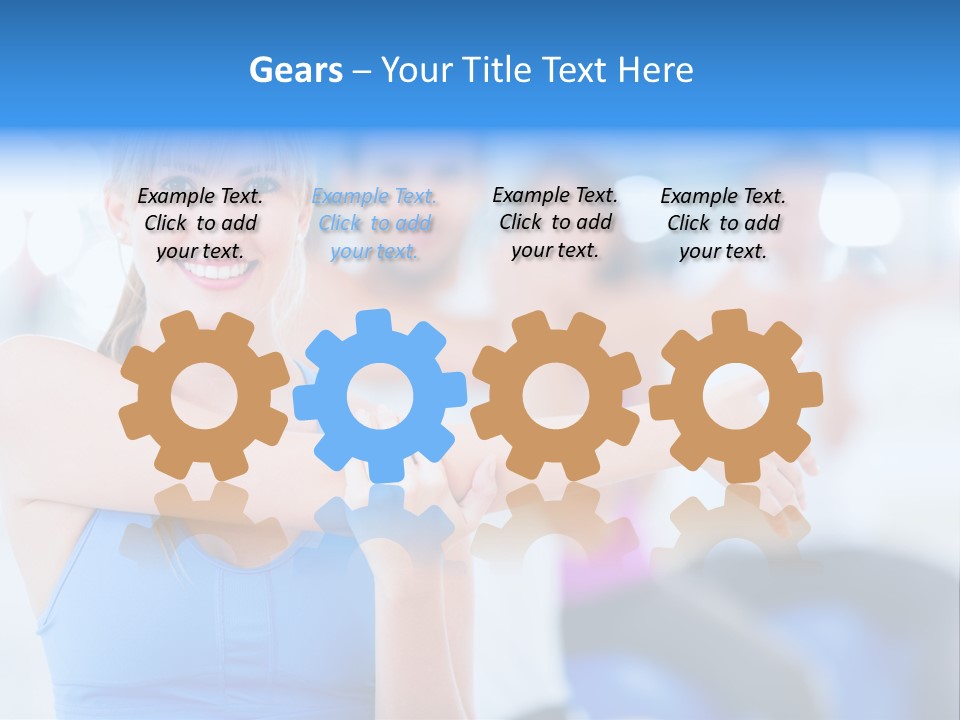 Healthy Stretching Adults PowerPoint Template