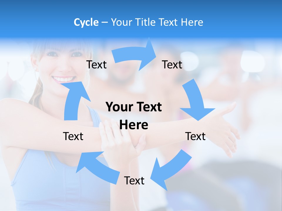 Healthy Stretching Adults PowerPoint Template