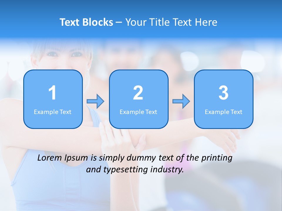 Healthy Stretching Adults PowerPoint Template