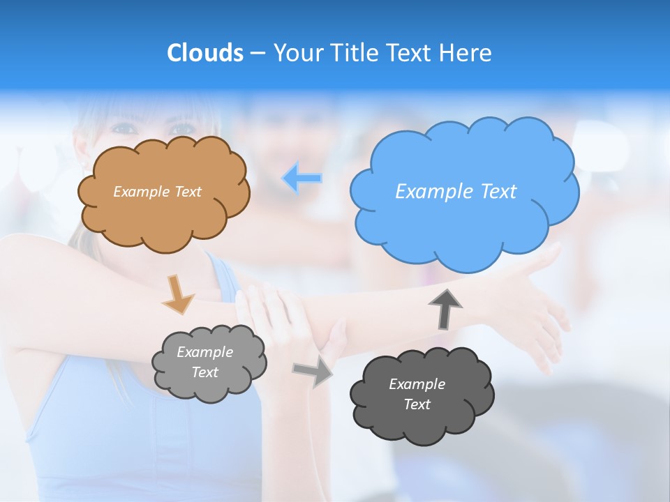 Healthy Stretching Adults PowerPoint Template