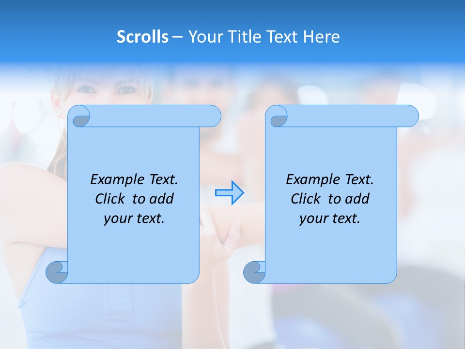 Healthy Stretching Adults PowerPoint Template