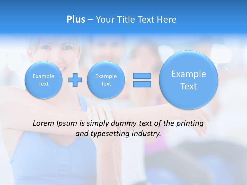 Healthy Stretching Adults PowerPoint Template
