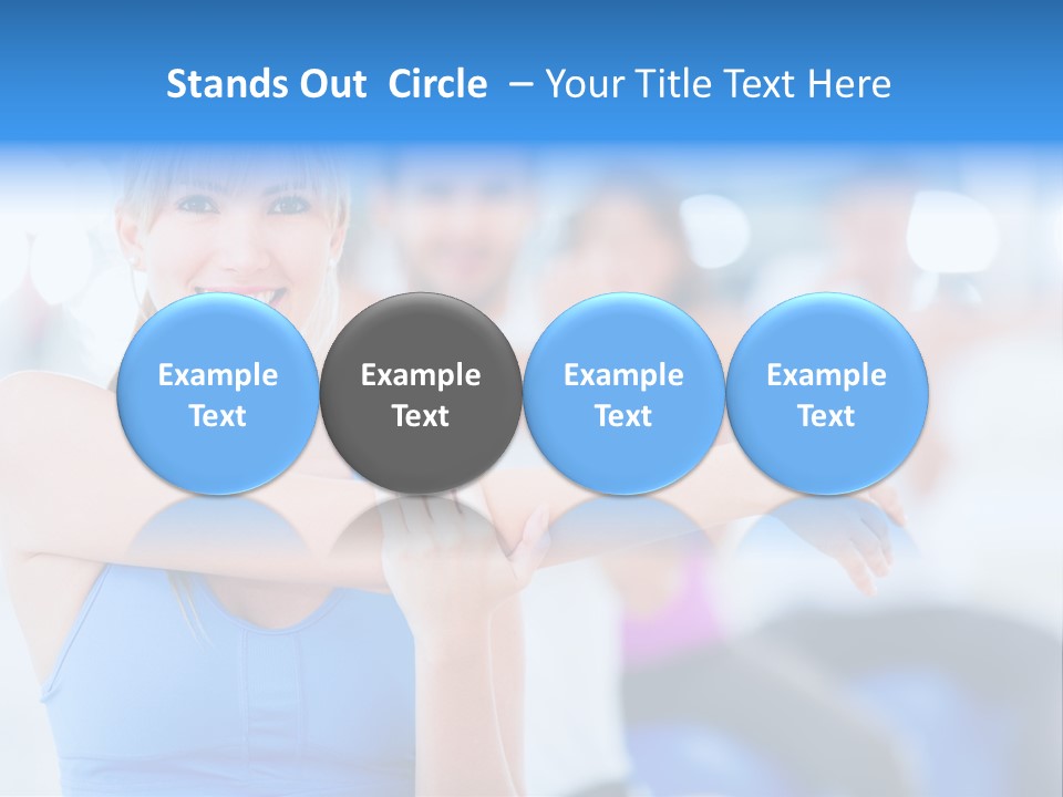 Healthy Stretching Adults PowerPoint Template