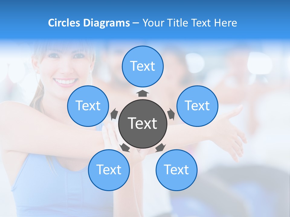 Healthy Stretching Adults PowerPoint Template