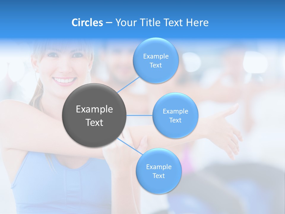 Healthy Stretching Adults PowerPoint Template