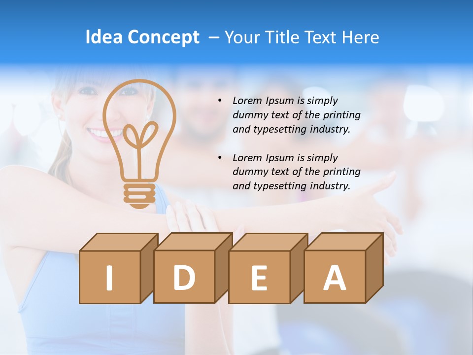 Healthy Stretching Adults PowerPoint Template