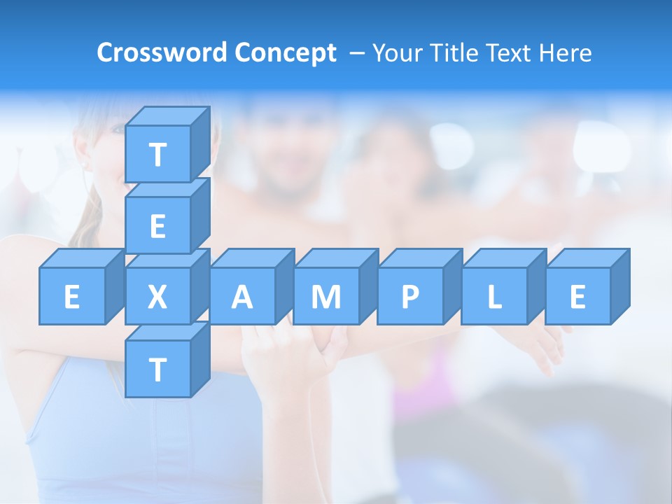 Healthy Stretching Adults PowerPoint Template