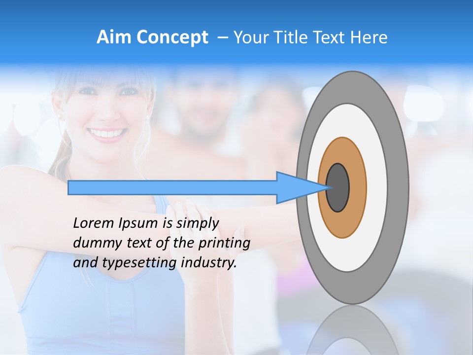 Healthy Stretching Adults PowerPoint Template