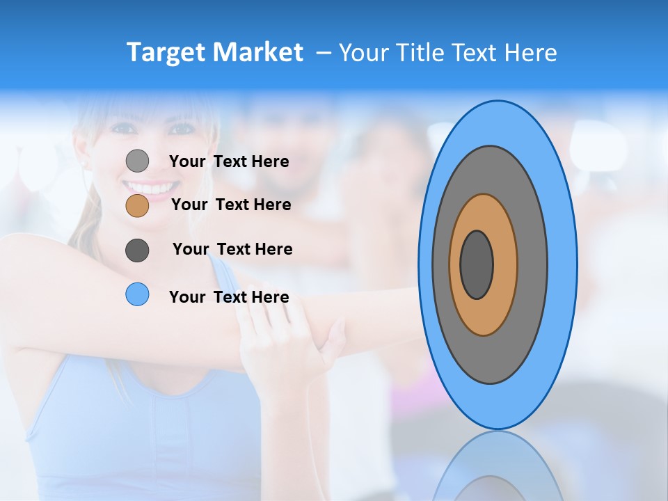 Healthy Stretching Adults PowerPoint Template