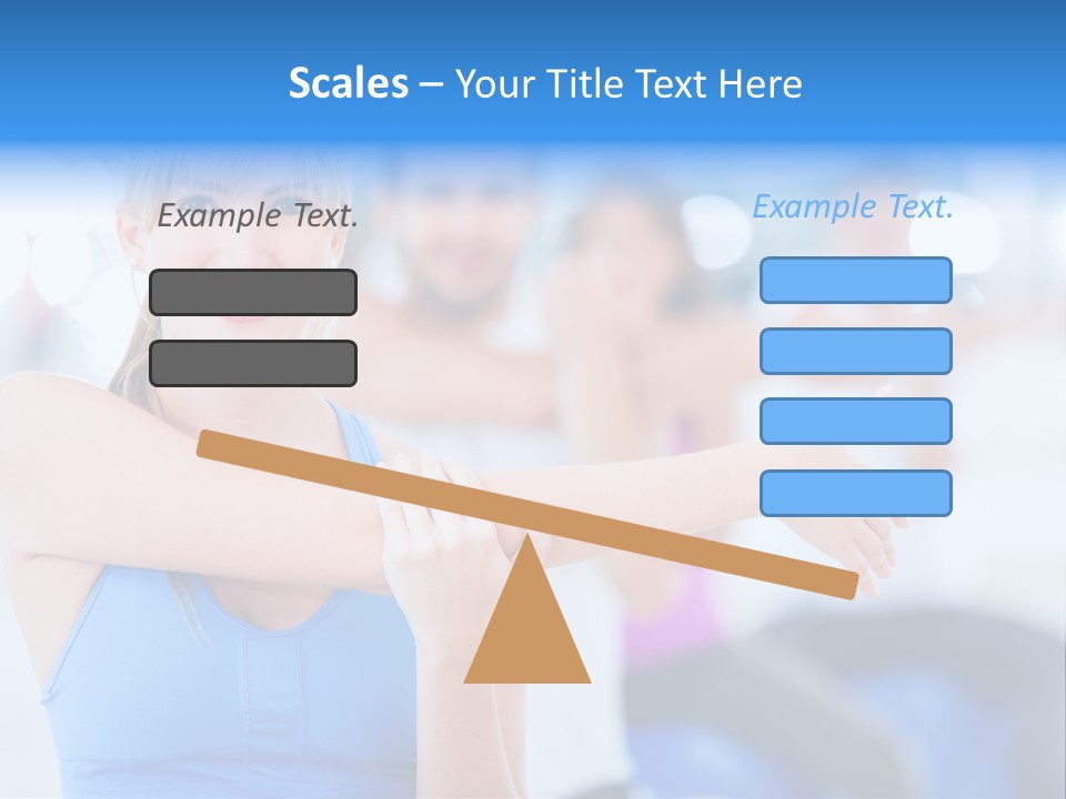 Healthy Stretching Adults PowerPoint Template