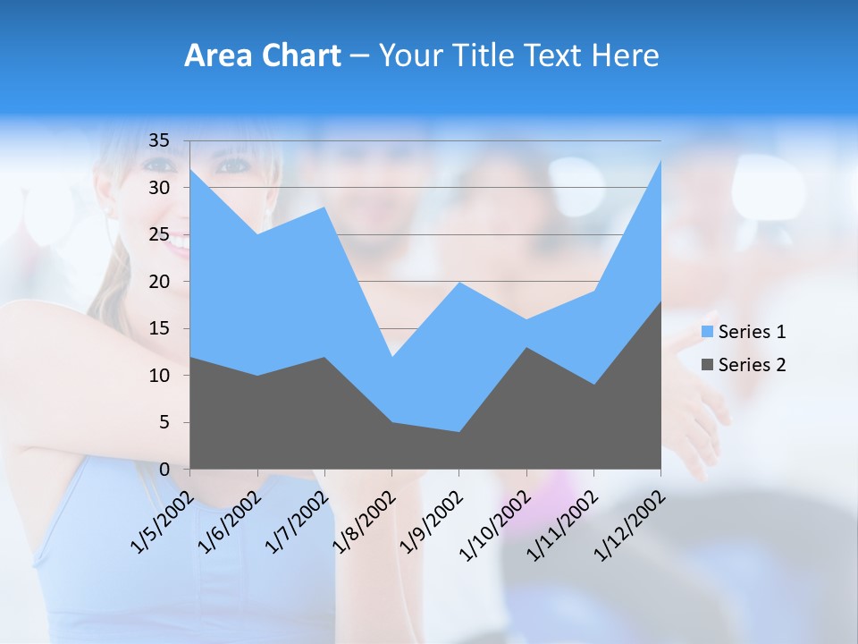 Healthy Stretching Adults PowerPoint Template