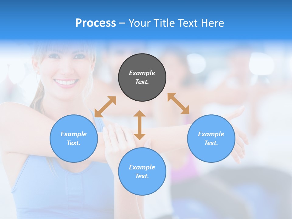 Healthy Stretching Adults PowerPoint Template