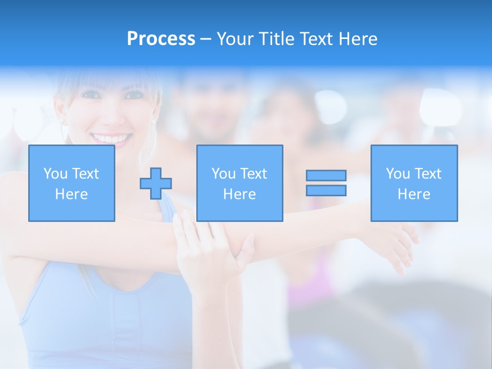 Healthy Stretching Adults PowerPoint Template