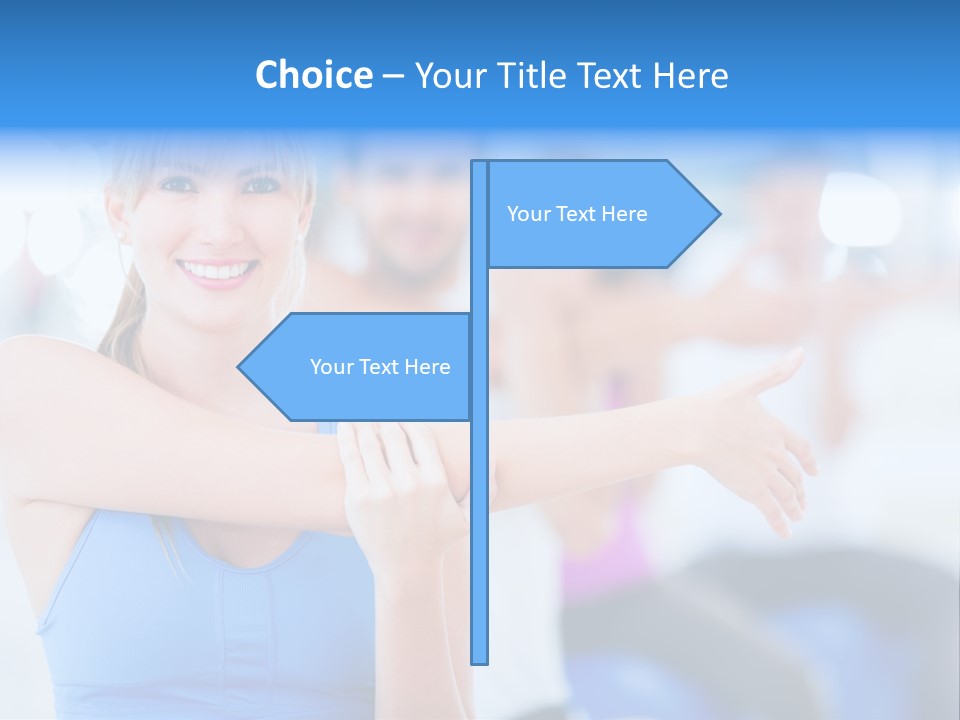 Healthy Stretching Adults PowerPoint Template