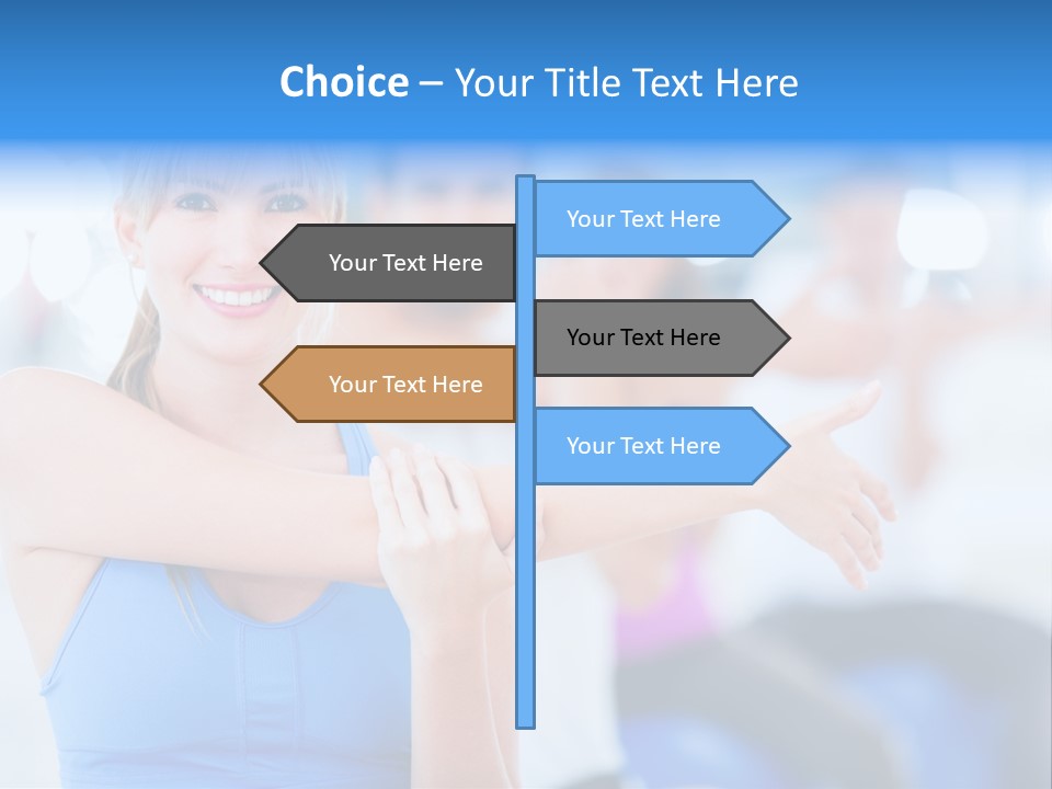 Healthy Stretching Adults PowerPoint Template