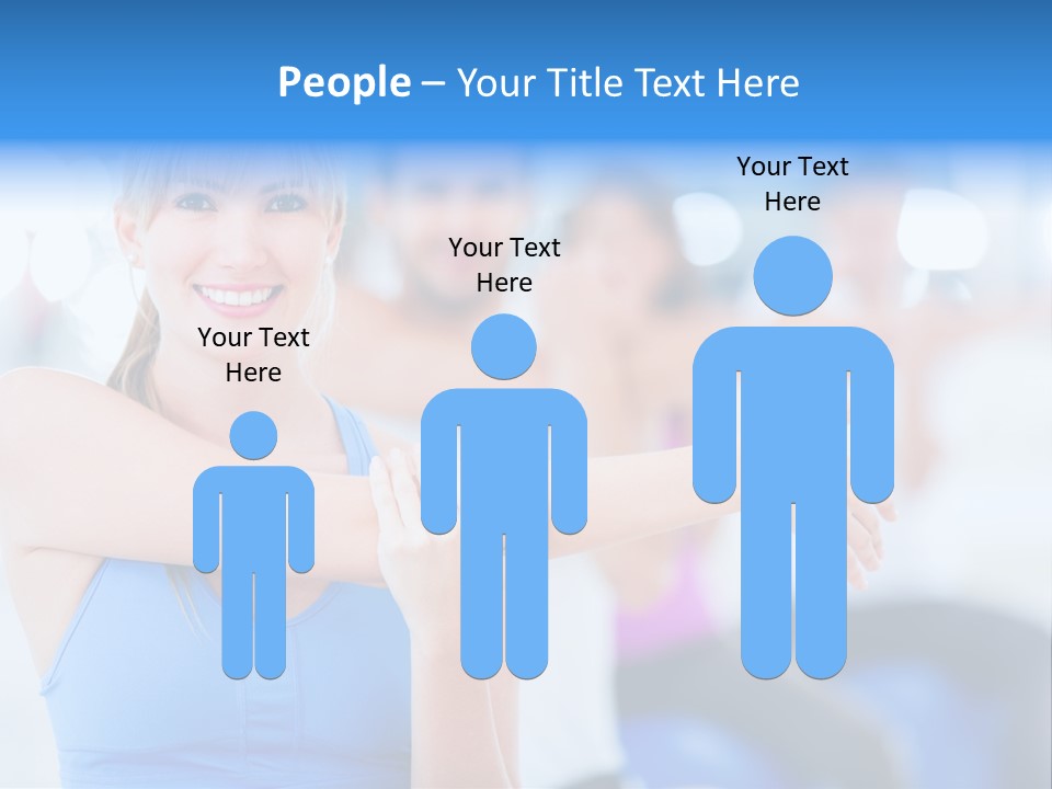 Healthy Stretching Adults PowerPoint Template