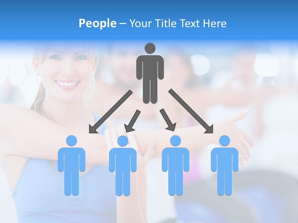 Healthy Stretching Adults PowerPoint Template