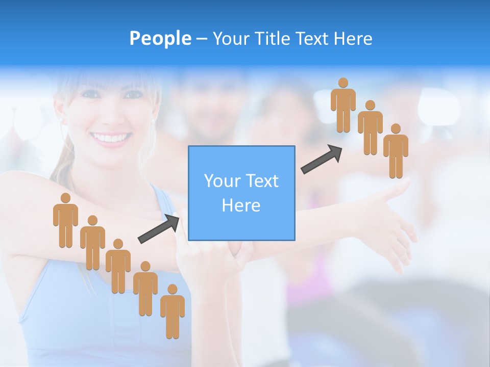 Healthy Stretching Adults PowerPoint Template