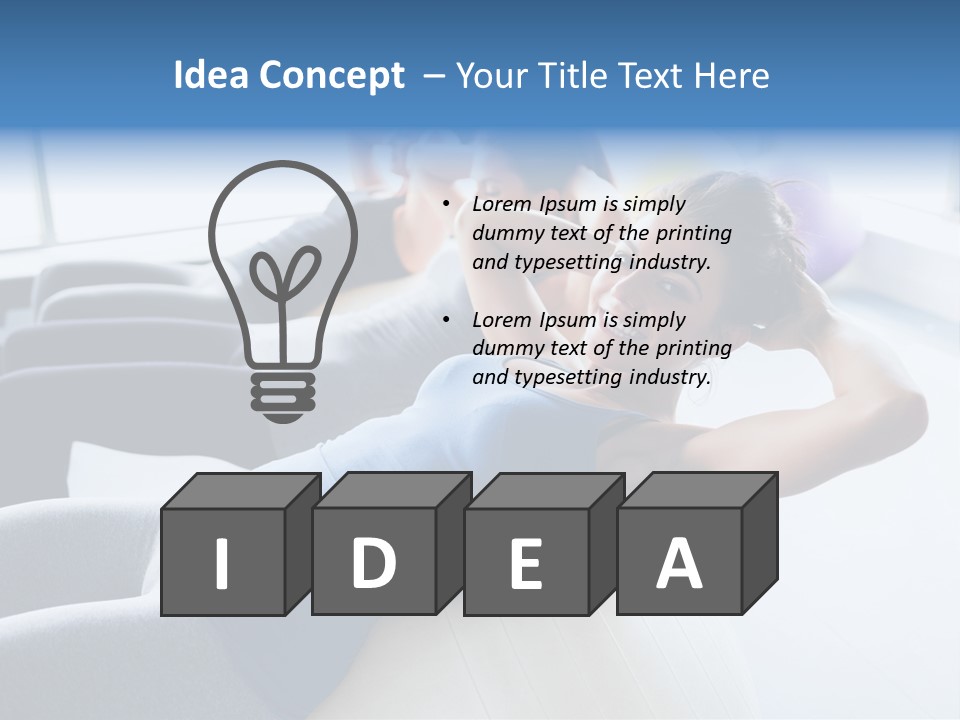 Ball Workout Exercise PowerPoint Template