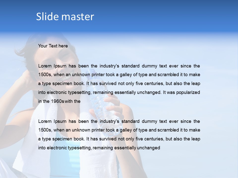 Sport Sports Smiling PowerPoint Template