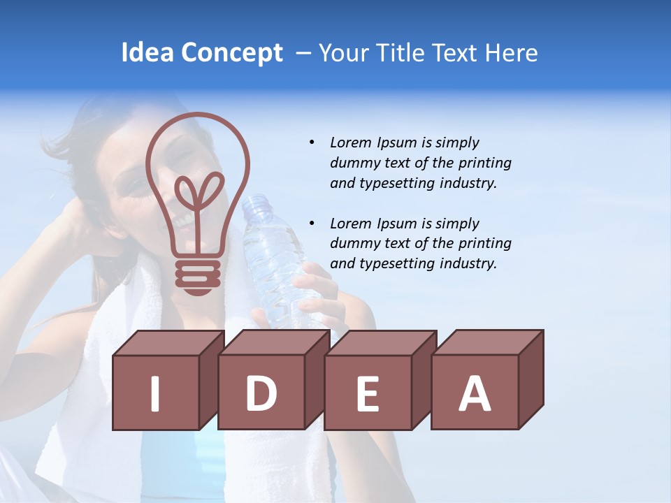 Sport Sports Smiling PowerPoint Template