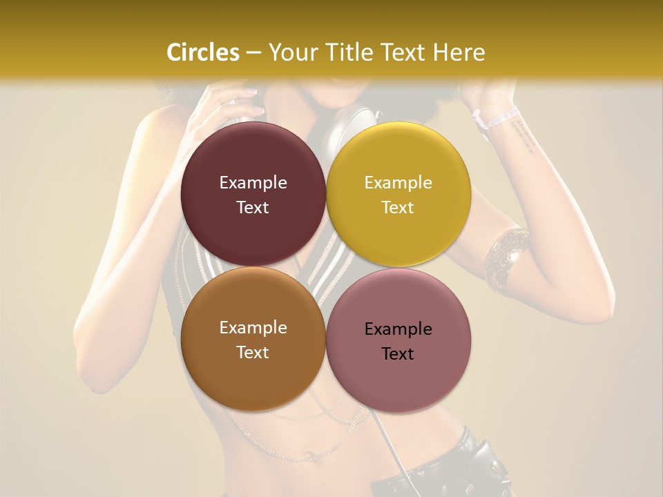Bronzed Female Sexy PowerPoint Template