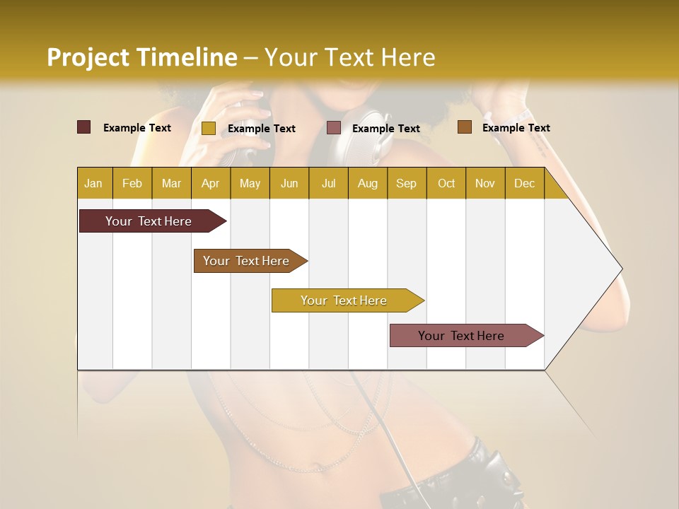 Bronzed Female Sexy PowerPoint Template