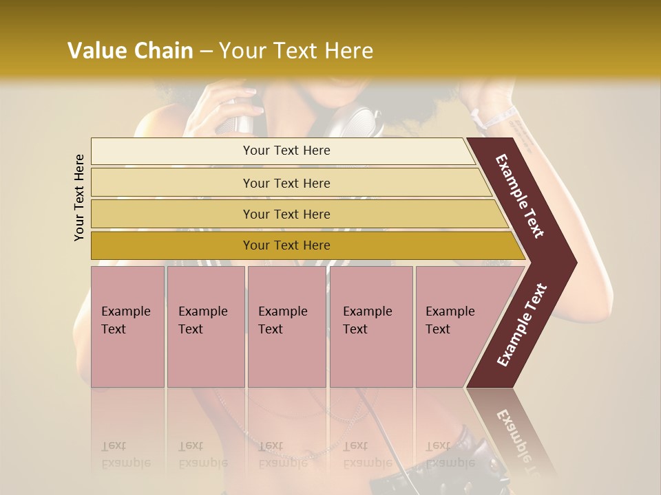 Bronzed Female Sexy PowerPoint Template