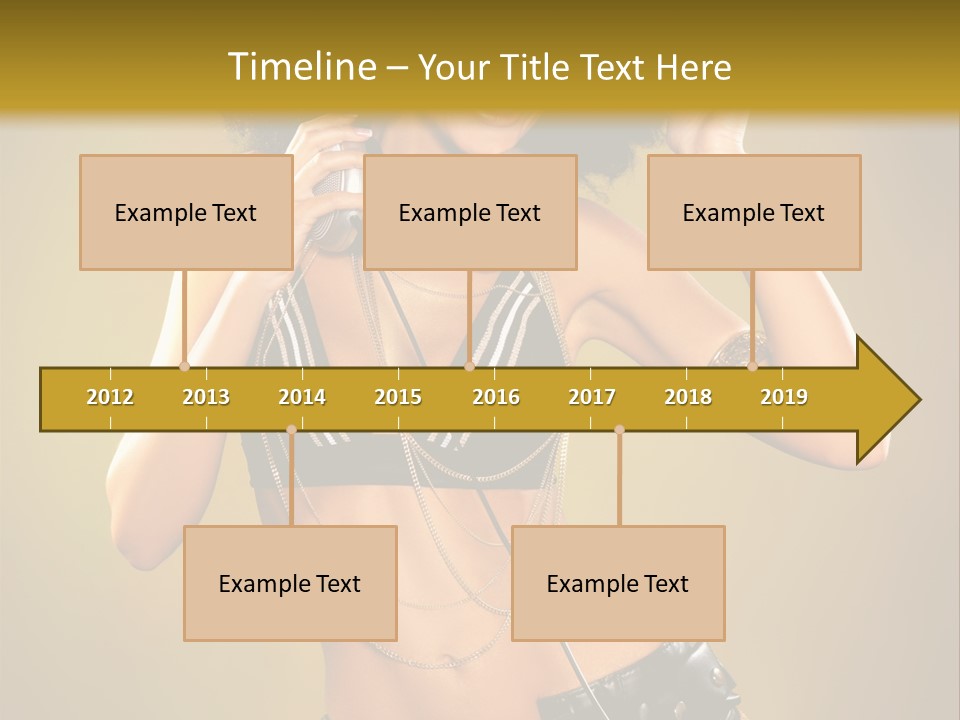 Bronzed Female Sexy PowerPoint Template