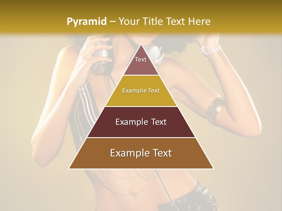 Bronzed Female Sexy PowerPoint Template