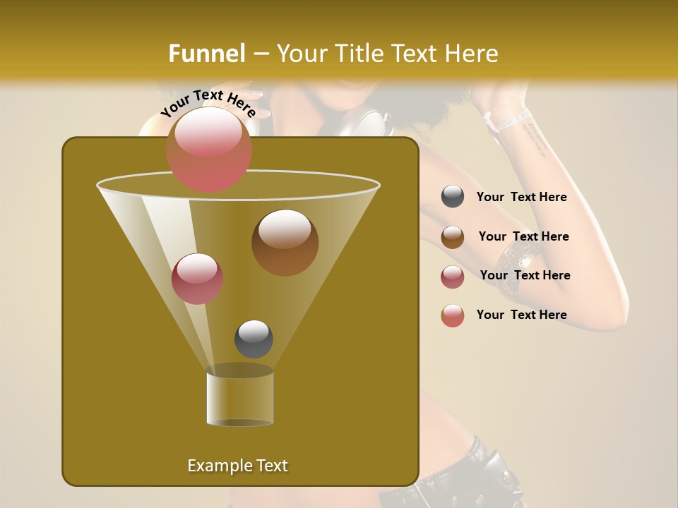 Bronzed Female Sexy PowerPoint Template